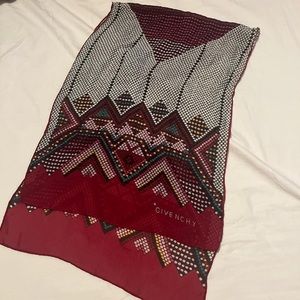Vintage Givenchy 100% silk scarf